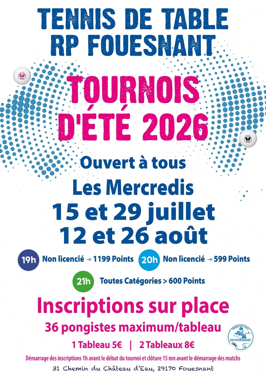 TOURNOIS D'ÉTÉ