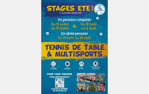 STAGES ETE 2024 