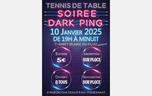 Dark Ping, la nouvelle session 2025 !