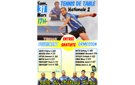 RÉSULTATS CHAMPIONNAT J6 : 30, 31 MARS &amp; 1ER AVRIL