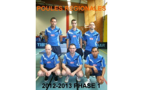 POULES DE RÉGIONALES 2012-2013 PHASE 1