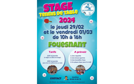 Stage vacances de février